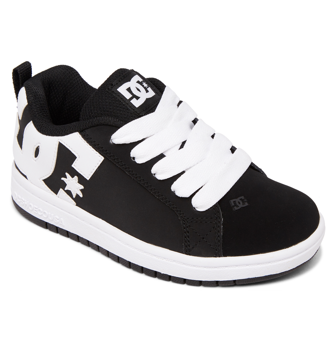 Baskets DC Shoes Court Graffik Noir Blanche Enfant | GMP-05204401