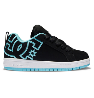 Baskets DC Shoes Court Graffik Noir Bleu Enfant | EMO-20307658