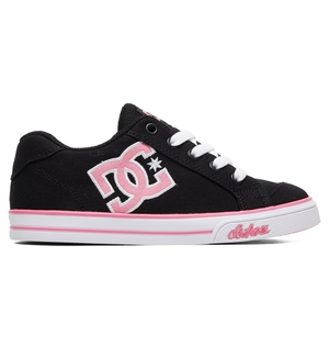 Baskets DC Shoes Chelsea Tela Noir Rose Enfant | PLK-02032847