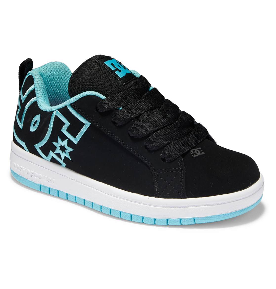 Baskets DC Shoes Court Graffik Noir Bleu Enfant | EMO-20307658