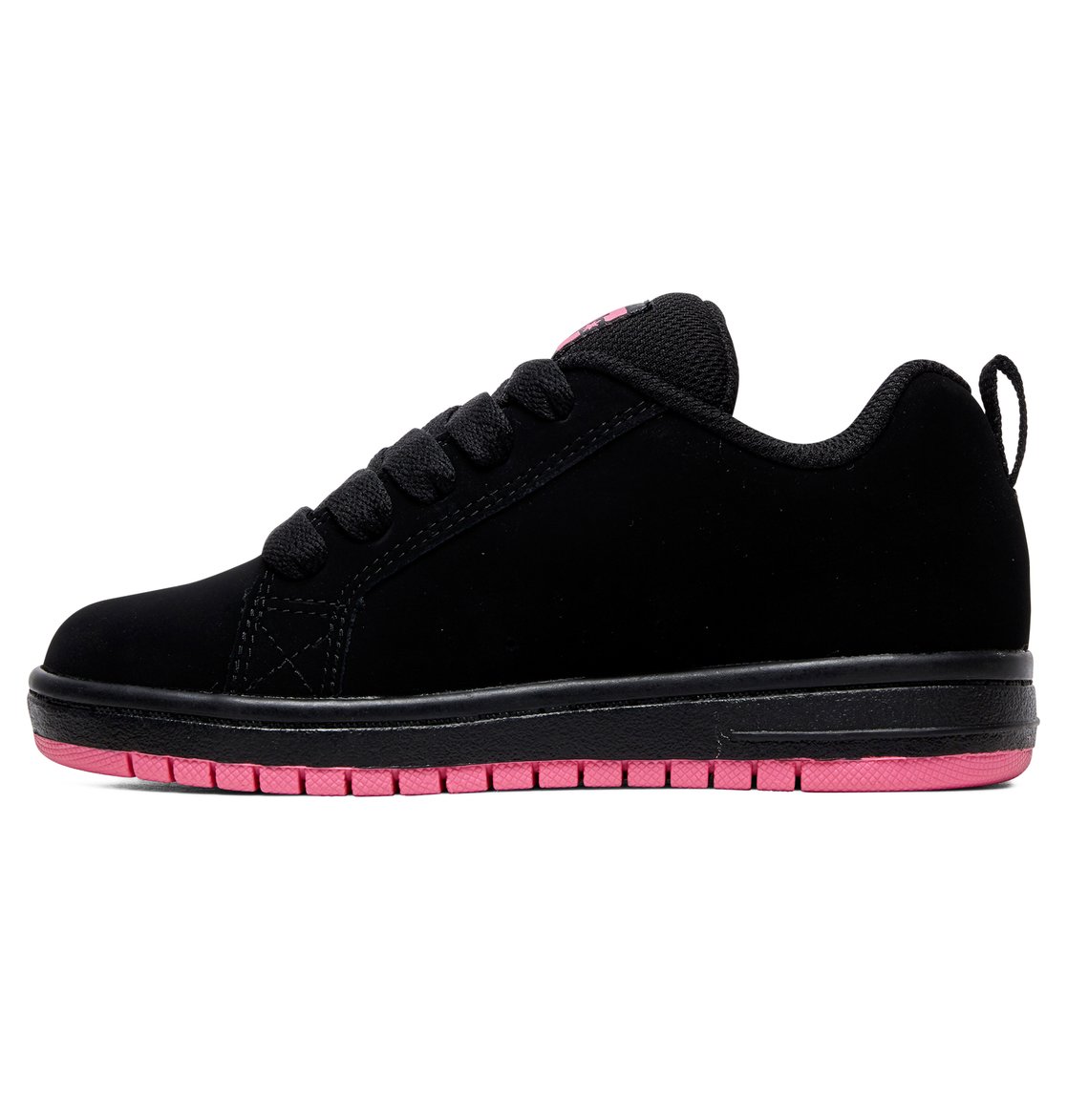 Baskets DC Shoes Court Graffik Noir Rose Enfant | HEW-92682157