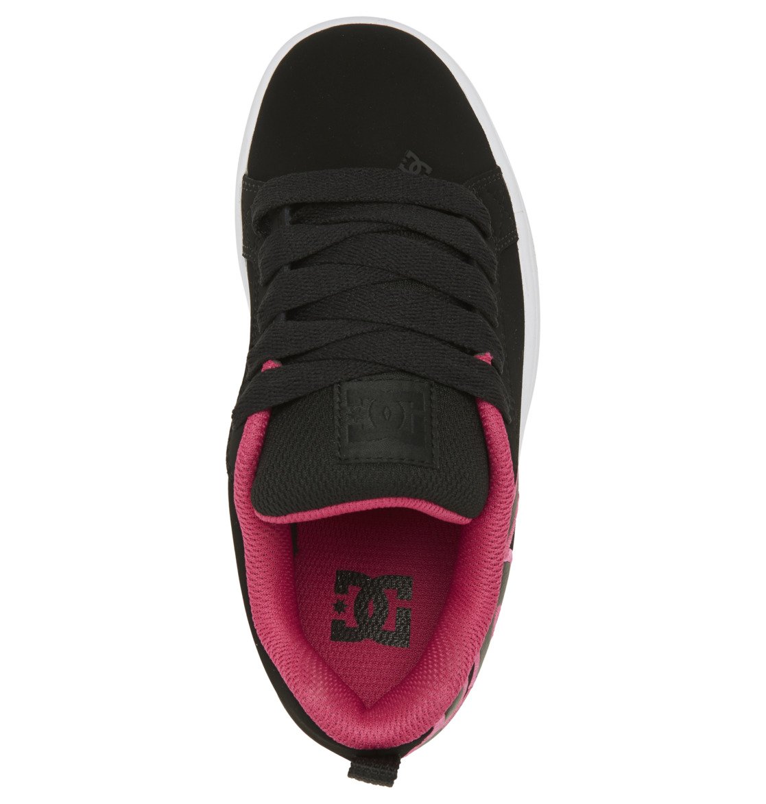 Baskets DC Shoes Court Graffik Noir Rose Enfant | LIK-35891243