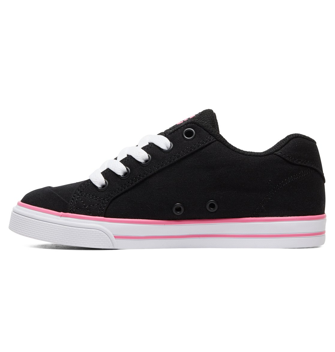 Baskets DC Shoes Chelsea Tela Noir Rose Enfant | PLK-02032847