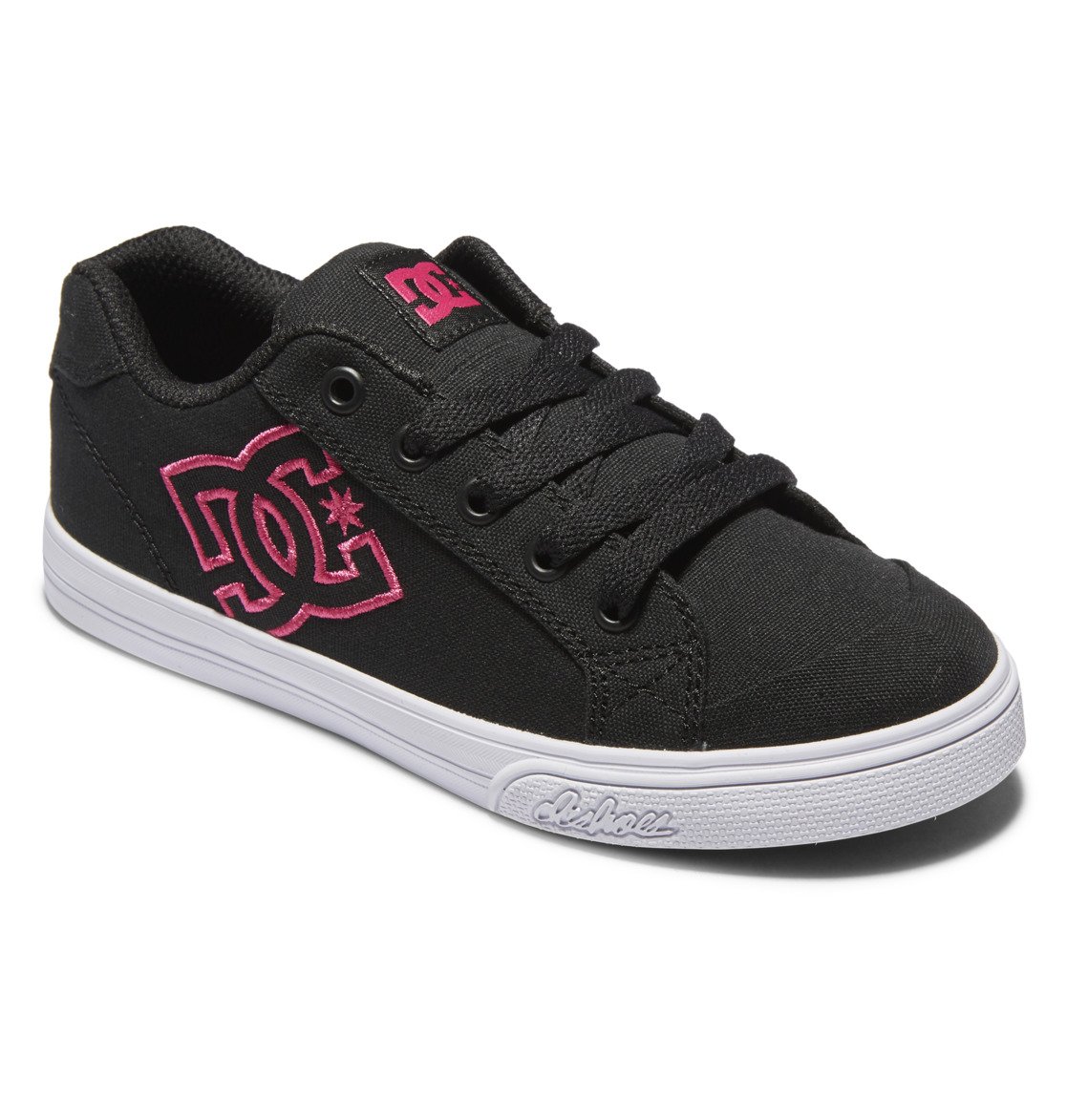 Baskets DC Shoes Chelsea Noir Rose Enfant | FZO-86645617