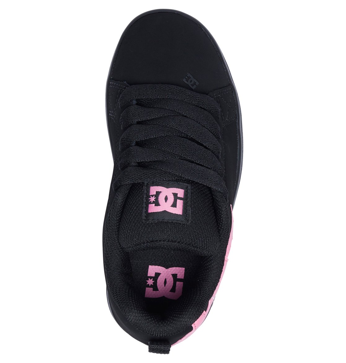 Baskets DC Shoes Court Graffik Noir Rose Enfant | HEW-92682157