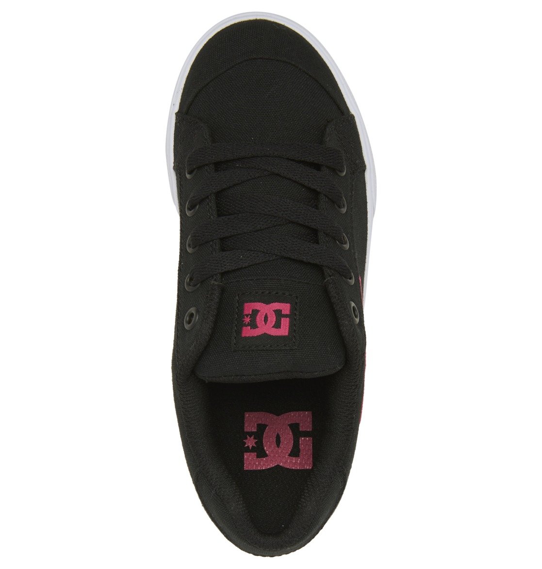 Baskets DC Shoes Chelsea Noir Rose Enfant | FZO-86645617