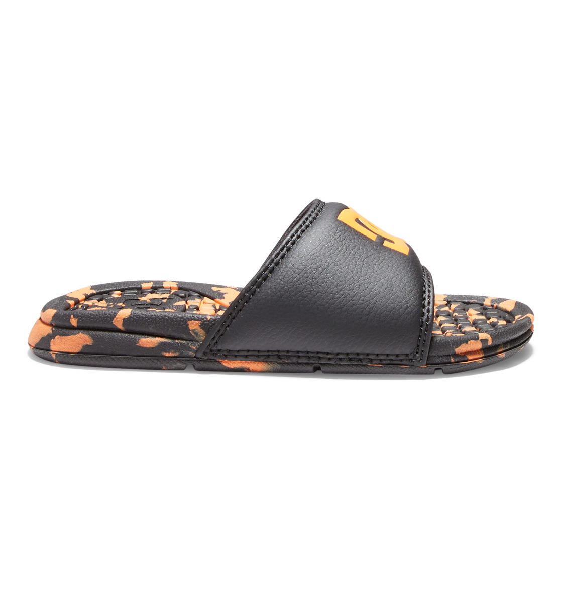 Claquette DC Shoes Bolsa Noir Orange Enfant | PVF-41215514