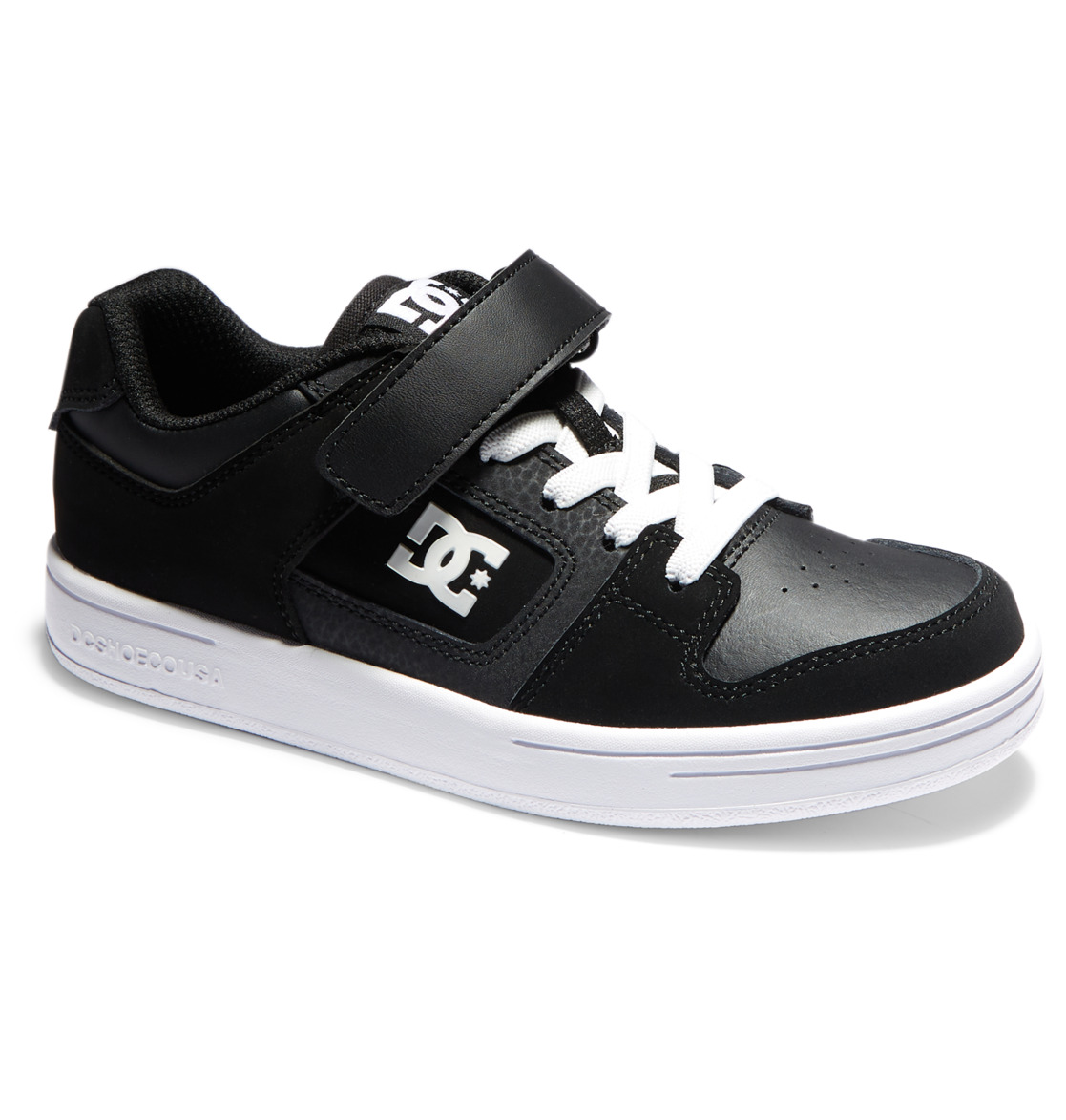 Chaussure Skate DC Shoes Manteca 4 Elastic Dentelle Noir Blanche Enfant | NIT-05285318