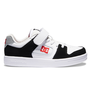 Chaussure Skate DC Shoes Manteca 4 Elastic Dentelle Noir Blanche Rouge Enfant | BQJ-09743163