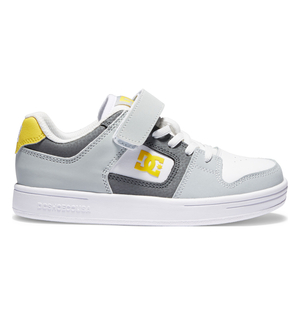 Chaussure Skate DC Shoes Manteca 4 Elastic Dentelle Grise Noir Jaune Enfant | FTN-83188398