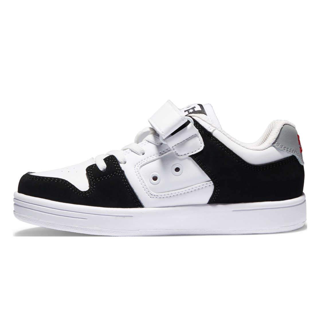 Chaussure Skate DC Shoes Manteca 4 Elastic Dentelle Noir Blanche Rouge Enfant | BQJ-09743163