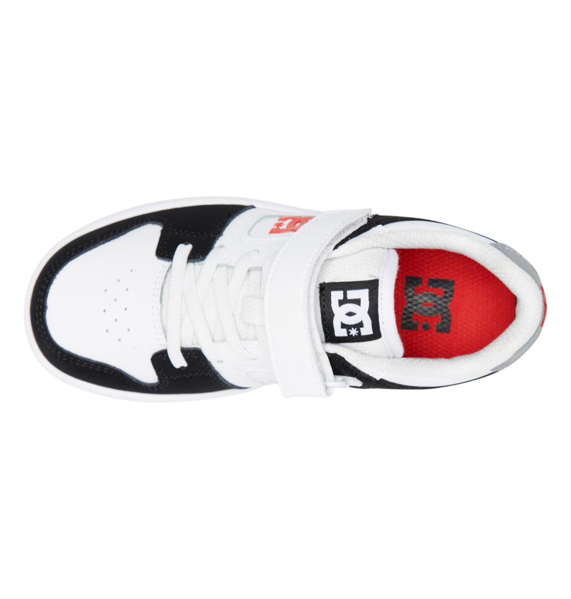 Chaussure Skate DC Shoes Manteca 4 Elastic Dentelle Noir Blanche Rouge Enfant | BQJ-09743163