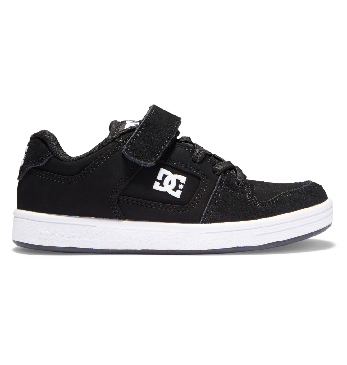 Chaussure Skate DC Shoes Manteca 4 Elastic Dentelle Noir Blanche Enfant | OSJ-65135849