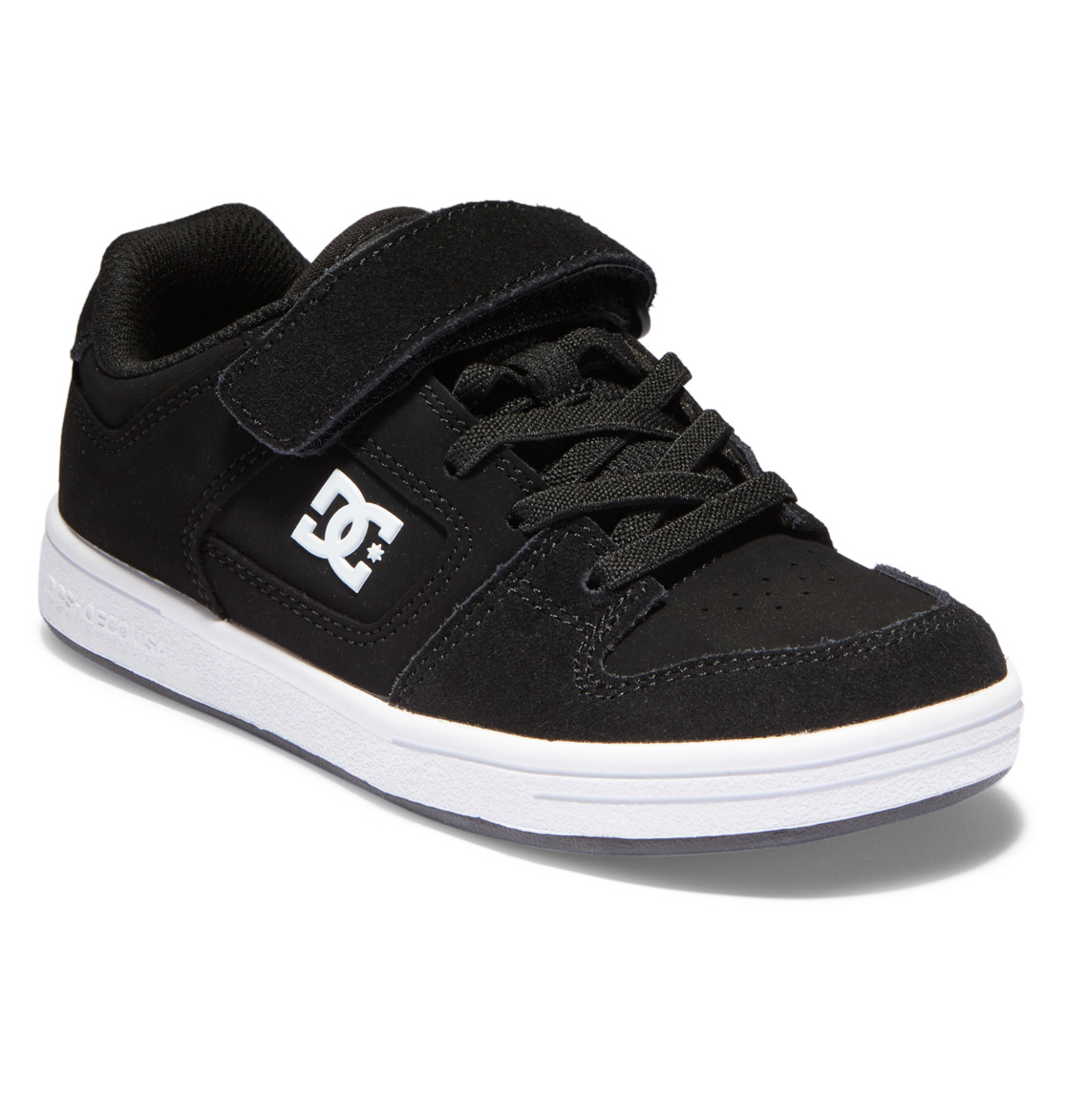 Chaussure Skate DC Shoes Manteca 4 Elastic Dentelle Noir Blanche Enfant | OSJ-65135849