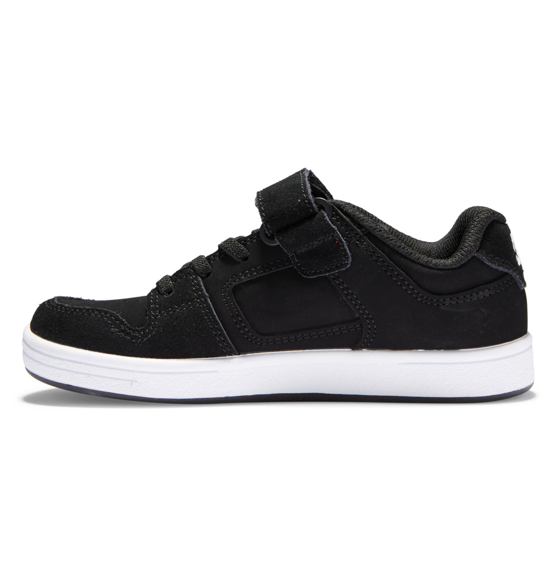 Chaussure Skate DC Shoes Manteca 4 Elastic Dentelle Noir Blanche Enfant | OSJ-65135849