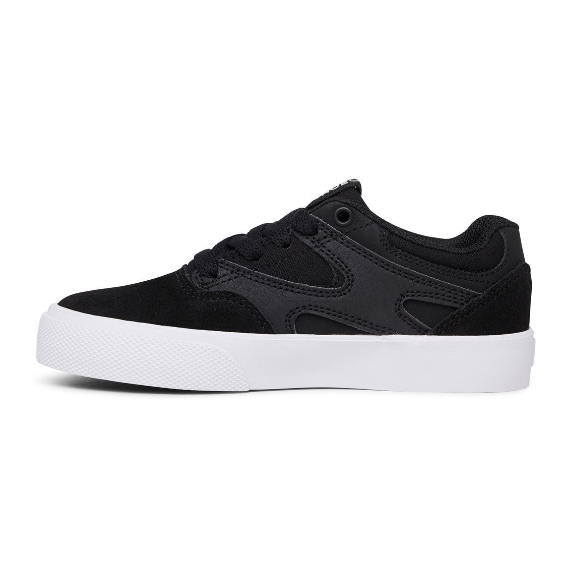 Chaussure Skate DC Shoes Kalis Vulc Noir Blanche Enfant | TAV-83154868