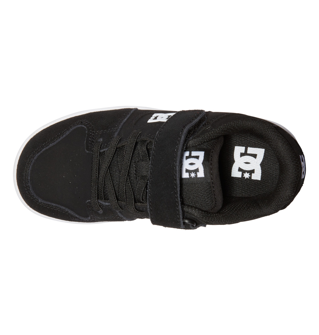 Chaussure Skate DC Shoes Manteca 4 Elastic Dentelle Noir Blanche Enfant | OSJ-65135849