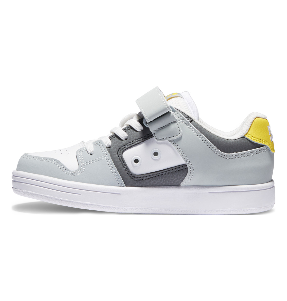 Chaussure Skate DC Shoes Manteca 4 Elastic Dentelle Grise Noir Jaune Enfant | FTN-83188398