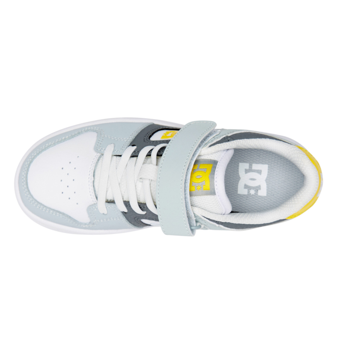 Chaussure Skate DC Shoes Manteca 4 Elastic Dentelle Grise Noir Jaune Enfant | FTN-83188398